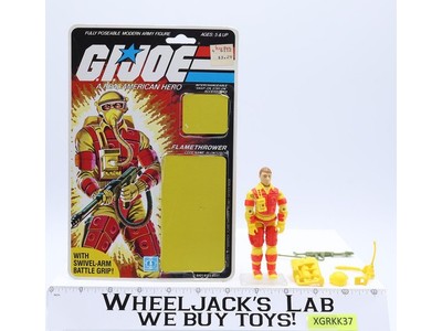 Blowtorch V1 Complete 32 Cardback 1984 G.I. Joe Hasbro Vintage Action Figure