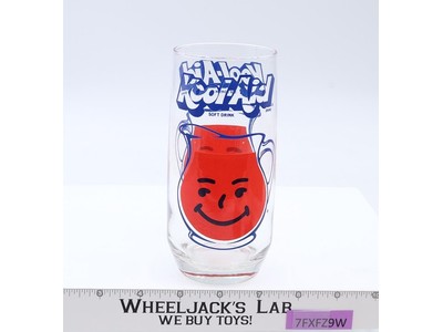 Kool-Aid Man Smiling Face Drinking Glass Vintage