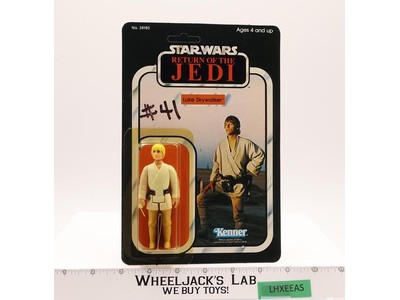 Luke Skywalker Farmboy 65 Back-B Star Wars ROTJ 1983 Kenner NEW MOSC SEALED