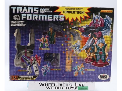 D-84 Thundertron Abominus Terrorcons Transformers 1987 GiG Action Figure Set MIB