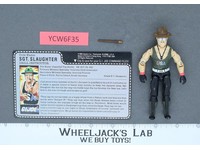 Sgt. Slaughter V1 Complete RED CARD BACK G.I. Joe 1986 Hasbro Vintage Figure