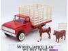 No. 308 Livestock Truck w/ Horse & Pig Pressed Steel 1960s Structo Vintage