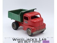 Red & Green Snub Nose Sand Loader Dump Truck Pressed Steel 1950s Tonka Vintage