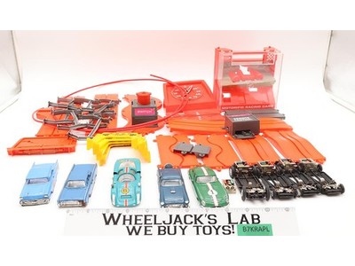 Motorific Car & Test Track + 5 Slot Cars 1960s Ideal Vintage Race Car Set
