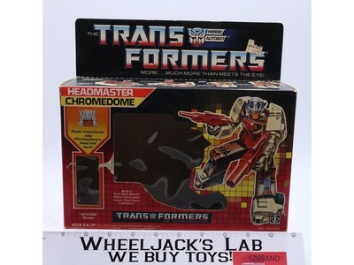 Headmaster Chromedome EMPTY BOX 1987 Vintage G1 Transformers Hasbro