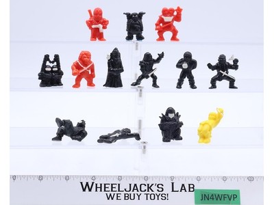 Lot of 13 Ninja Mites Minifigures Panosh Place 1986 Vintage Action Figure