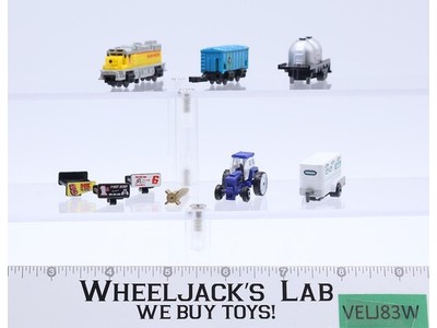 Lot of 9 Misc Trailers/Vehicles/Accessories 1980s Vintage Galoob Micro Machines