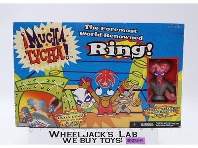 Mucha Lucha Ring W/ Head Mistress 2003 Jakks Pacific NEW MIB