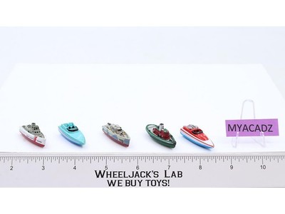Lot of 5 Speed Boats 1980s Vintage Galoob Micro Machines
