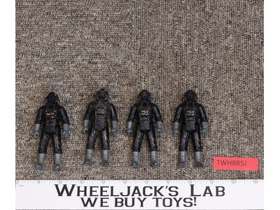Lot of 4 Tie Fighter Pilot Star Wars ESB 1982 Kenner Vintage Action Figures
