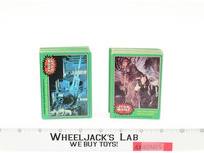 Star Wars Series 4 Complete Green Set 1977 Topps Vintage Trading Cards