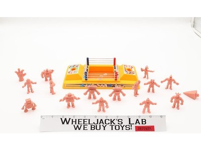 Hard Knockin Rocking Wrestling Ring w/16 Figs M.U.S.C.L.E. 1985 Mattel Playset