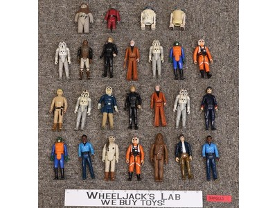 Lot of 25 Star Wars 1970s-1980s Kenner Vintage Action Figures