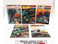 Lot of 5 G.I. Joe The Real American Hero Coloring Book Marvel Books 1987 Vintage