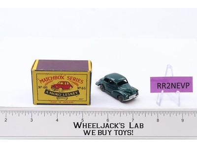 Morris Minor 1000 No. 46 MOKO Lesney Matchbox 1958 GREEN Vtg England w/ B2 Box