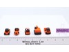 Lot of 5 Orange Construction Vehicles Micro Machines 1988-89 Galoob Vintage