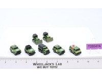 Lot of 7 Green Camo Military/Army Vehicles 1988-89 Vintage Galoob Micro Machines