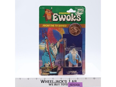 Logray Medicine Man W/Coin Star Wars Ewoks 1985 Kenner Action Figure NEW SEALED
