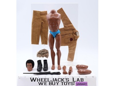 Black Adventurer Kung Fu Grip Adventure Team 12" GI Joe 1975 Hasbro Vintage