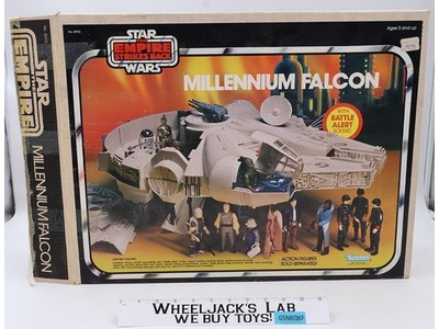 Millennium Falcon WORKS 100% Complete W/Box + Insert Star Wars 1979 Kenner