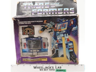 Soundwave & Buzzsaw 100% Complete W/Box & Insert 1984 Vintage G1 Transformers