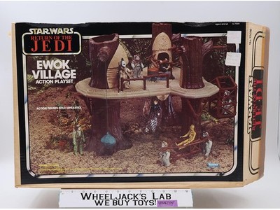 Endor Ewok Village 100% Complete W/Box Star Wars 1983 Kenner Vintage Playset