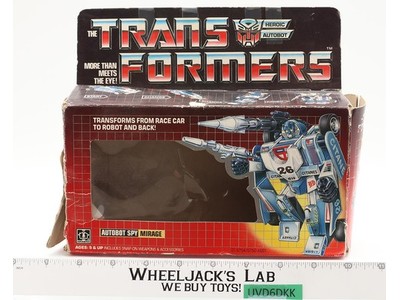 Mirage BOX ONLY G1 Transformers 1984 Hasbro Vintage Action Figure