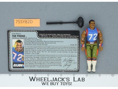 The Fridge V1 100% Complete RED CARD BACK G.I. Joe 1986 Hasbro Vintage Figure