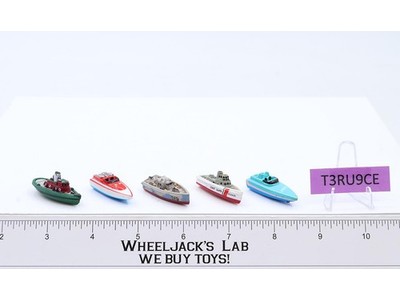 Lot of 5 Boats 1980s Vintage Galoob Micro Machines