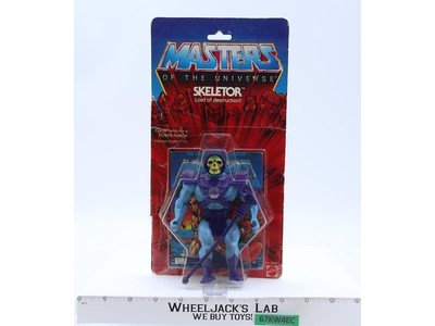 Skeletor 8-Back He-Man Masters of the Universe MOTU 1982 Mattel NEW MOC