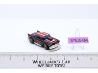 Tyco '57 Chevrolet Bel Air Pro Stock Black #24 Slot Car 1979 Vtg WORKS