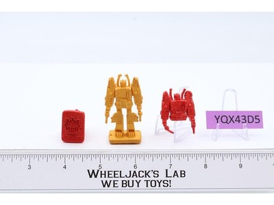 Set of 2 Sixshot Rubber Stampers Transformers Kabaya Japan Caramel Candy Toys