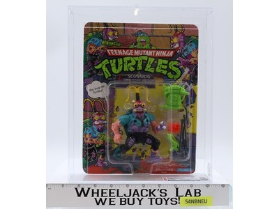 Scumbug CAS GRADED 80 85/80/90 TMNT 28-Back 1990 Playmates Figure NEW SEALED