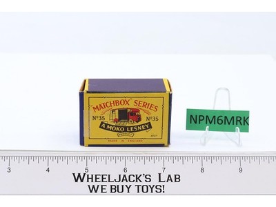 Marshall Horse Box No. 35A MOKO Lesney Matchbox Series 1957 England BOX ONLY