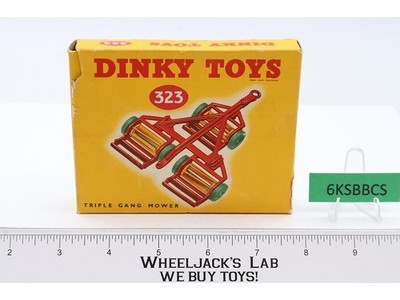 DINKY Toys #323 Triple Gang Mower ORIGINAL BOX ONLY Vintage Meccano England