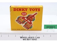 DINKY Toys #323 Triple Gang Mower ORIGINAL BOX ONLY Vintage Meccano England