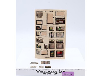 Hoth Ion Cannon Micro Collection Sticker Sheet ORIGINAL 1982 Star Wars Kenner