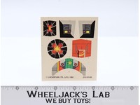 CAP-2 Captivator Mini Rig UNUSED Sticker Sheet Star Wars 1982 Kenner Lucasfilm