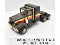 Black Hawk 557 Big Rig Tractor Semi Truck Working Pressed Steel Vintage Tonka