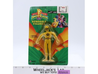 Bendable Yellow Ranger Mighty Morphin Power Rangers 1993 Bandai NEW SEALED