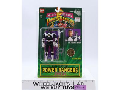 Auto Morphin Zach Black Ranger MMPR Power Rangers 1994 Bandai NEW SEALED