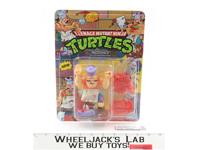 Pizza Face Unpainted Knife CAS GRADED 80 80/80/85 TMNT 1990 Playmates NEW SEALED