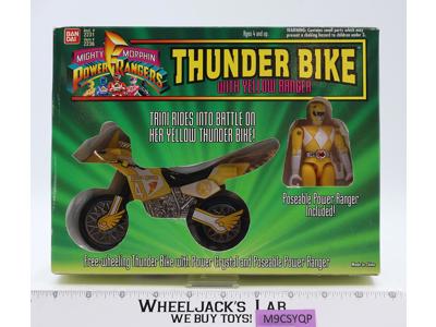 Thunder Bike W/Yellow Ranger MMPR Power Rangers 1994 Bandai NEW SEALED