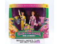 Power Rangers for Girls Yellow Trini & Pink Kimberly MMPR 1994 Bandai NEW SEALED