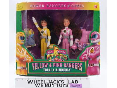 Power Rangers for Girls Yellow Trini & Pink Kimberly MMPR 1994 Bandai NEW SEALED