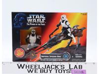Imperial Speeder Bike Star Wars POTF 1995 Kenner Action Figure Vehicle NEW MISB