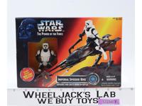 Imperial Speeder Bike Star Wars POTF 1995 Kenner Action Figure Vehicle NEW MISB