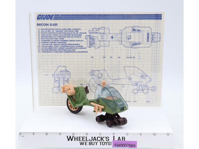 LCV Recon Sled 100% Complete GI Joe 1986 Hasbro Action Figure Vehicle Vintage