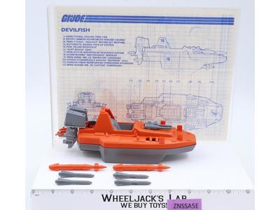Devilfish 100% Complete G.I. Joe Hasbro 1986 Vintage Vehicle Action Figure
