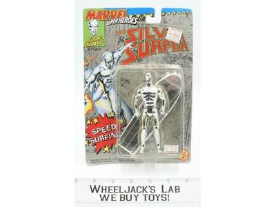 Silver Surfer Action Surfboard MISB New Marvel Super Heroes Toy Biz 1992